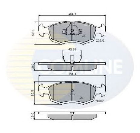 Set placute frana,frana disc COMLINE CBP0201</br>Piesa auto pentru Piese de service/ Inspectie / Intretinere Set placute frana,frana disc COMLINE CBP0201</br>Piesa auto pentru Piese de service/ Inspectie / Intretinere