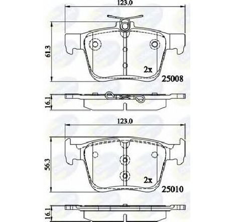 Set placute frana,frana disc COMLINE CBP02156</br>Piesa auto pentru Piese de service/ Inspectie / Intretinere Set placute frana,frana disc COMLINE CBP02156</br>Piesa auto pentru Piese de service/ Inspectie / Intretinere