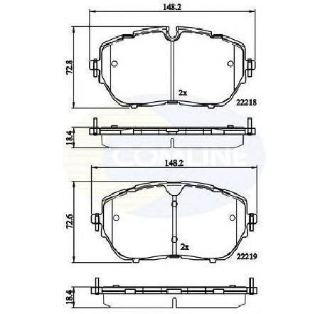 Set placute frana,frana disc COMLINE CBP02260</br>Piesa auto pentru Piese de service/ Inspectie / Intretinere Set placute frana,frana disc COMLINE CBP02260</br>Piesa auto pentru Piese de service/ Inspectie / Intretinere