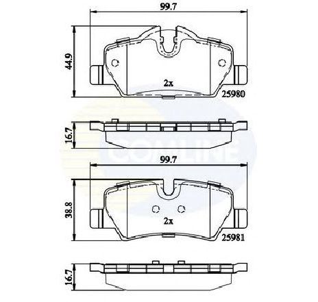 Set placute frana,frana disc COMLINE CBP02262</br>Piesa auto pentru Piese de service/ Inspectie / Intretinere Set placute frana,frana disc COMLINE CBP02262</br>Piesa auto pentru Piese de service/ Inspectie / Intretinere