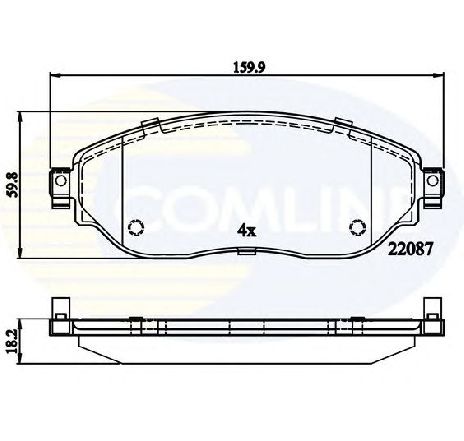 Set placute frana,frana disc COMLINE CBP02285</br>Piesa auto pentru Frana disc Set placute frana,frana disc COMLINE CBP02285</br>Piesa auto pentru Frana disc