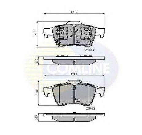 Set placute frana,frana disc COMLINE CBP0946</br>Piesa auto pentru Piese de service/ Inspectie / Intretinere Set placute frana,frana disc COMLINE CBP0946</br>Piesa auto pentru Piese de service/ Inspectie / Intretinere