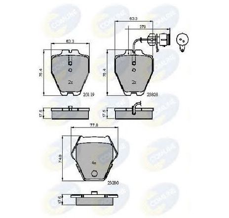 Set placute frana,frana disc COMLINE CBP11770</br>Piesa auto pentru Piese de service/ Inspectie / Intretinere Set placute frana,frana disc COMLINE CBP11770</br>Piesa auto pentru Piese de service/ Inspectie / Intretinere