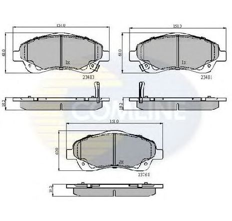 Set placute frana,frana disc COMLINE CBP31140</br>Piesa auto pentru Frana disc Set placute frana,frana disc COMLINE CBP31140</br>Piesa auto pentru Frana disc