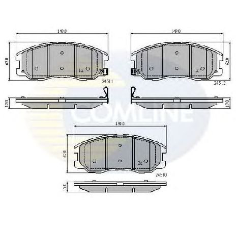 Set placute frana,frana disc COMLINE CBP31582</br>Piesa auto pentru Piese de service/ Inspectie / Intretinere Set placute frana,frana disc COMLINE CBP31582</br>Piesa auto pentru Piese de service/ Inspectie / Intretinere
