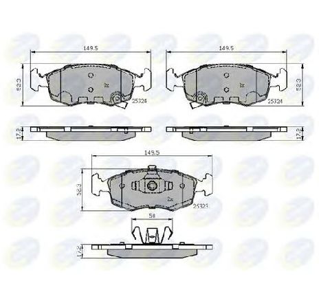Set placute frana,frana disc COMLINE CBP32104</br>Piesa auto pentru Piese de service/ Inspectie / Intretinere Set placute frana,frana disc COMLINE CBP32104</br>Piesa auto pentru Piese de service/ Inspectie / Intretinere