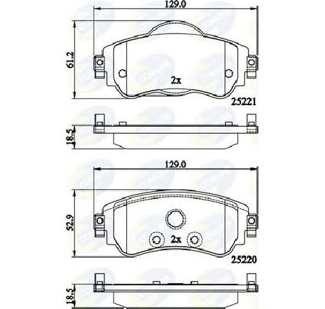 Set placute frana,frana disc COMLINE CBP32145</br>Piesa auto pentru Piese de service/ Inspectie / Intretinere Set placute frana,frana disc COMLINE CBP32145</br>Piesa auto pentru Piese de service/ Inspectie / Intretinere