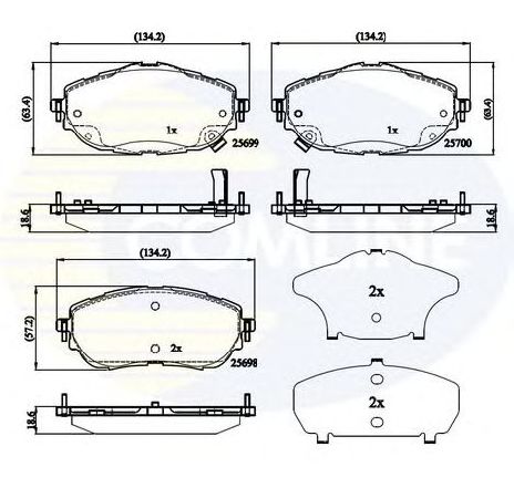 Set placute frana,frana disc COMLINE CBP32207</br>Piesa auto pentru Piese de service/ Inspectie / Intretinere Set placute frana,frana disc COMLINE CBP32207</br>Piesa auto pentru Piese de service/ Inspectie / Intretinere