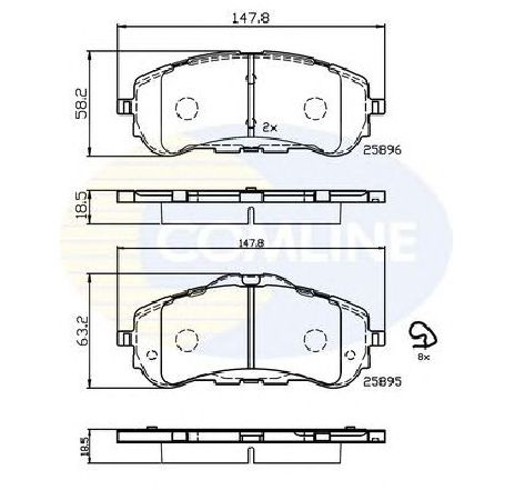 Set placute frana,frana disc COMLINE CBP32232</br>Piesa auto pentru Piese de service/ Inspectie / Intretinere Set placute frana,frana disc COMLINE CBP32232</br>Piesa auto pentru Piese de service/ Inspectie / Intretinere