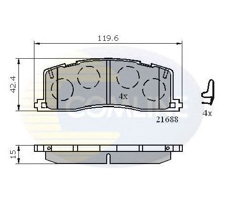 Set placute frana,frana disc COMLINE CBP3443</br>Piesa auto pentru Piese de service/ Inspectie / Intretinere Set placute frana,frana disc COMLINE CBP3443</br>Piesa auto pentru Piese de service/ Inspectie / Intretinere