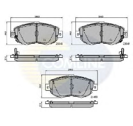 Set placute frana,frana disc COMLINE CBP3789</br>Piesa auto pentru Piese de service/ Inspectie / Intretinere Set placute frana,frana disc COMLINE CBP3789</br>Piesa auto pentru Piese de service/ Inspectie / Intretinere