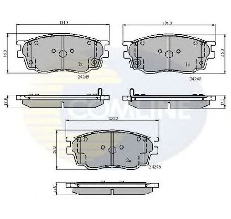 Set placute frana,frana disc COMLINE CBP3948</br>Piesa auto pentru Piese de service/ Inspectie / Intretinere Set placute frana,frana disc COMLINE CBP3948</br>Piesa auto pentru Piese de service/ Inspectie / Intretinere