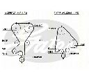 Set curea de distributie TRISCAN 8647 24012</br>Piesa auto pentru Curea distributie / Rola de tensionare / Rola de ghidare
