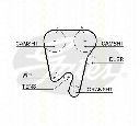 Set curea de distributie TRISCAN 8647 27004</br>Piesa auto pentru Curea distributie/ Set