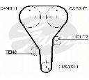 Set curea de distributie TRISCAN 8647 50005</br>Piesa auto pentru Curea distributie/ Set