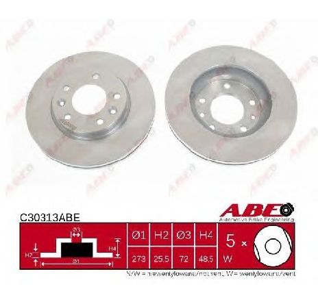 Disc frana ABE C30313ABE</br>Piesa auto pentru Frana disc Disc frana ABE C30313ABE</br>Piesa auto pentru Frana disc