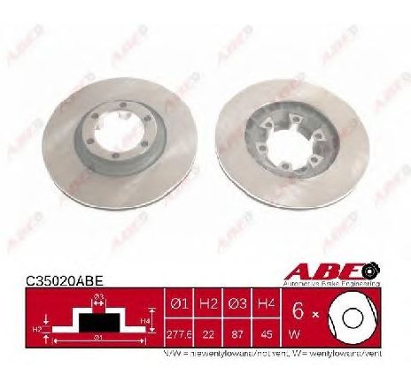 Disc frana ABE C35020ABE</br>Piesa auto pentru Frana disc Disc frana ABE C35020ABE</br>Piesa auto pentru Frana disc