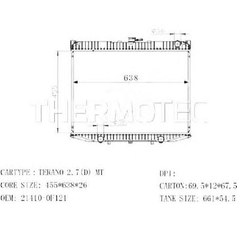Radiator, racire motor THERMOTEC D71014TT</br>Piesa auto pentru Radiator racire apa/ ulei Radiator, racire motor THERMOTEC D71014TT</br>Piesa auto pentru Radiator racire apa/ ulei