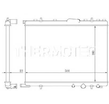 Radiator, racire motor THERMOTEC D7P017TT</br>Piesa auto pentru Radiator racire apa/ ulei Radiator, racire motor THERMOTEC D7P017TT</br>Piesa auto pentru Radiator racire apa/ ulei