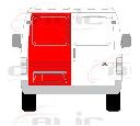 Portiera spate BLIC 6013-00-2515713P</br>Piesa auto pentru Celula pasager