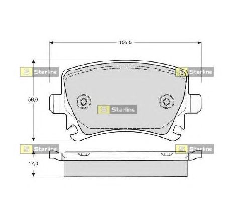 Set placute frana,frana disc STARLINE BD S011SP</br>Piesa auto pentru Piese de service/ Inspectie / Intretinere Set placute frana,frana disc STARLINE BD S011SP</br>Piesa auto pentru Piese de service/ Inspectie / Intretinere