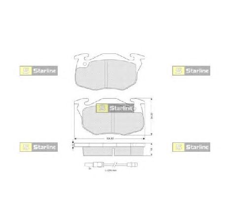 Set placute frana,frana disc STARLINE BD S020P</br>Piesa auto pentru Piese de service/ Inspectie / Intretinere Set placute frana,frana disc STARLINE BD S020P</br>Piesa auto pentru Piese de service/ Inspectie / Intretinere