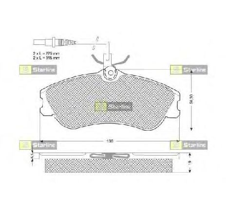 Set placute frana,frana disc STARLINE BD S035P</br>Piesa auto pentru Piese de service/ Inspectie / Intretinere Set placute frana,frana disc STARLINE BD S035P</br>Piesa auto pentru Piese de service/ Inspectie / Intretinere