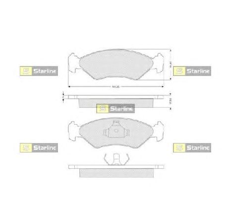 Set placute frana,frana disc STARLINE BD S040P</br>Piesa auto pentru Piese de service/ Inspectie / Intretinere Set placute frana,frana disc STARLINE BD S040P</br>Piesa auto pentru Piese de service/ Inspectie / Intretinere