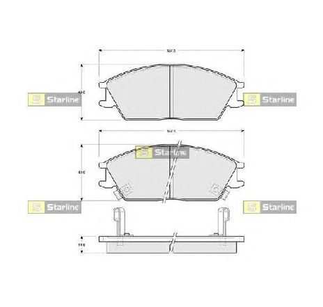 Set placute frana,frana disc STARLINE BD S047P</br>Piesa auto pentru Piese de service/ Inspectie / Intretinere Set placute frana,frana disc STARLINE BD S047P</br>Piesa auto pentru Piese de service/ Inspectie / Intretinere