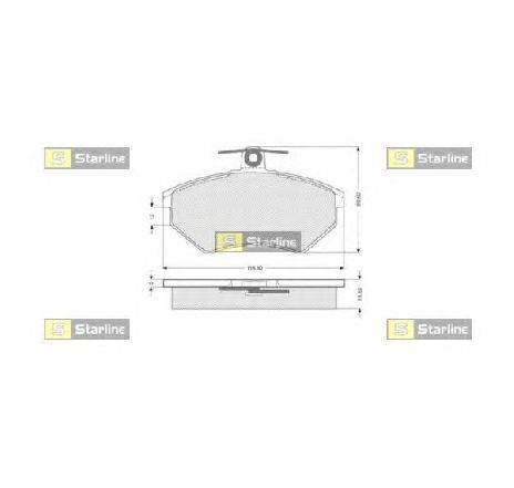 Set placute frana,frana disc STARLINE BD S052P</br>Piesa auto pentru Piese de service/ Inspectie / Intretinere Set placute frana,frana disc STARLINE BD S052P</br>Piesa auto pentru Piese de service/ Inspectie / Intretinere