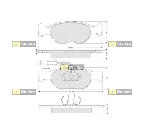 Set placute frana,frana disc STARLINE BD S058P</br>Piesa auto pentru Piese de service/ Inspectie / Intretinere Set placute frana,frana disc STARLINE BD S058P</br>Piesa auto pentru Piese de service/ Inspectie / Intretinere