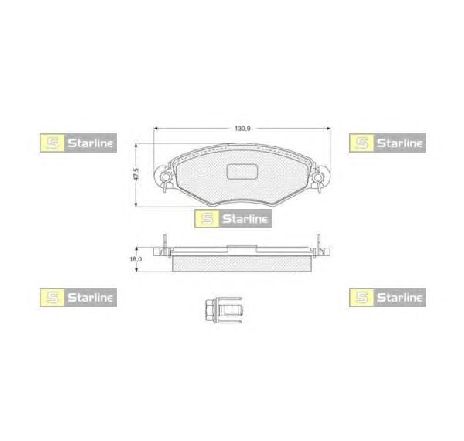 Set placute frana,frana disc STARLINE BD S060P</br>Piesa auto pentru Piese de service/ Inspectie / Intretinere Set placute frana,frana disc STARLINE BD S060P</br>Piesa auto pentru Piese de service/ Inspectie / Intretinere