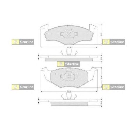 Set placute frana,frana disc STARLINE BD S072P</br>Piesa auto pentru Piese de service/ Inspectie / Intretinere Set placute frana,frana disc STARLINE BD S072P</br>Piesa auto pentru Piese de service/ Inspectie / Intretinere