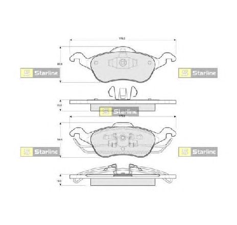 Set placute frana,frana disc STARLINE BD S075P</br>Piesa auto pentru Piese de service/ Inspectie / Intretinere Set placute frana,frana disc STARLINE BD S075P</br>Piesa auto pentru Piese de service/ Inspectie / Intretinere