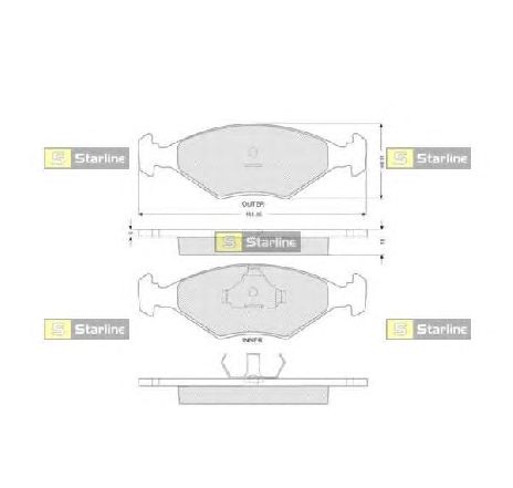 Set placute frana,frana disc STARLINE BD S221P</br>Piesa auto pentru Piese de service/ Inspectie / Intretinere Set placute frana,frana disc STARLINE BD S221P</br>Piesa auto pentru Piese de service/ Inspectie / Intretinere