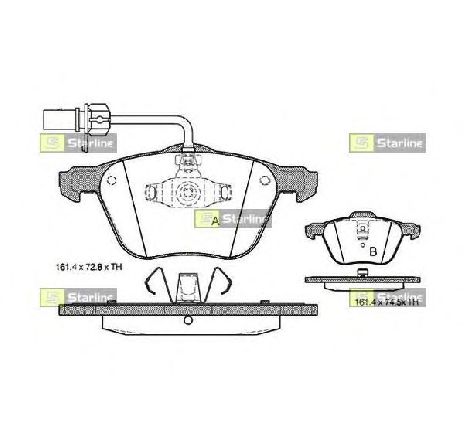 Set placute frana,frana disc STARLINE BD S312P</br>Piesa auto pentru Piese de service/ Inspectie / Intretinere Set placute frana,frana disc STARLINE BD S312P</br>Piesa auto pentru Piese de service/ Inspectie / Intretinere