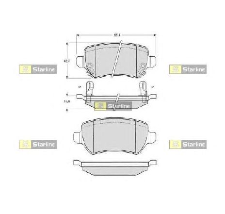 Set placute frana,frana disc STARLINE BD S320P</br>Piesa auto pentru Piese de service/ Inspectie / Intretinere Set placute frana,frana disc STARLINE BD S320P</br>Piesa auto pentru Piese de service/ Inspectie / Intretinere