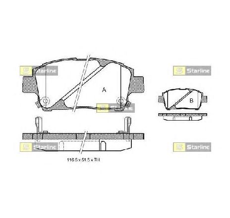 Set placute frana,frana disc STARLINE BD S321P</br>Piesa auto pentru Piese de service/ Inspectie / Intretinere Set placute frana,frana disc STARLINE BD S321P</br>Piesa auto pentru Piese de service/ Inspectie / Intretinere