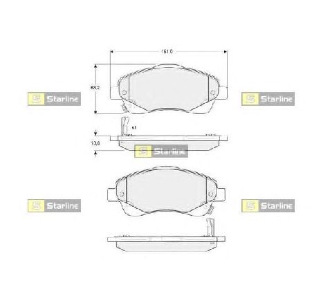 Set placute frana,frana disc STARLINE BD S342P</br>Piesa auto pentru Piese de service/ Inspectie / Intretinere Set placute frana,frana disc STARLINE BD S342P</br>Piesa auto pentru Piese de service/ Inspectie / Intretinere
