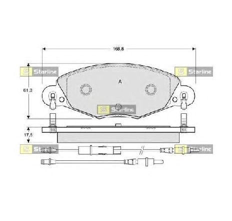 Set placute frana,frana disc STARLINE BD S346P</br>Piesa auto pentru Piese de service/ Inspectie / Intretinere Set placute frana,frana disc STARLINE BD S346P</br>Piesa auto pentru Piese de service/ Inspectie / Intretinere