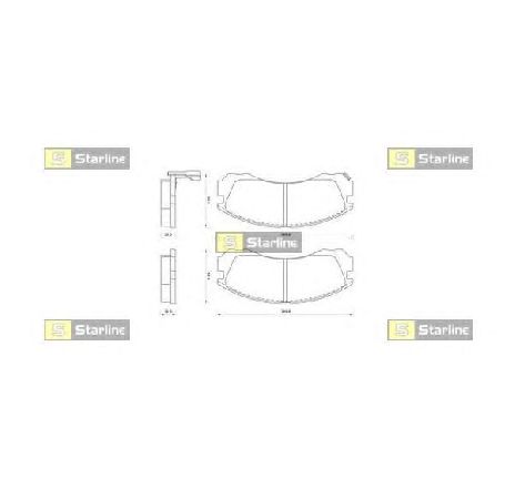 Set placute frana,frana disc STARLINE BD S348P</br>Piesa auto pentru Piese de service/ Inspectie / Intretinere Set placute frana,frana disc STARLINE BD S348P</br>Piesa auto pentru Piese de service/ Inspectie / Intretinere