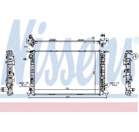 Radiator, racire motor NISSENS 60324 Radiator, racire motor NISSENS 60324