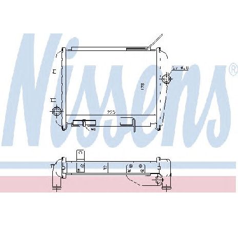 Radiator, racire motor NISSENS 60362</br>Piesa auto pentru Radiator racire apa/ ulei Radiator, racire motor NISSENS 60362</br>Piesa auto pentru Radiator racire apa/ ulei