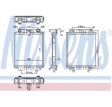 Radiator, racire motor NISSENS 60372</br>Piesa auto pentru Radiator racire apa/ ulei Radiator, racire motor NISSENS 60372</br>Piesa auto pentru Radiator racire apa/ ulei