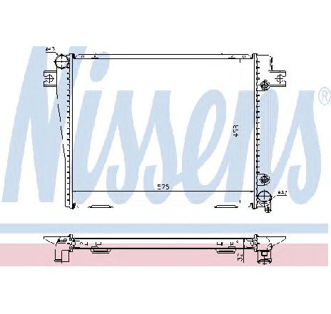 Radiator, racire motor NISSENS 60601A</br>Piesa auto pentru Radiator racire apa/ ulei Radiator, racire motor NISSENS 60601A</br>Piesa auto pentru Radiator racire apa/ ulei