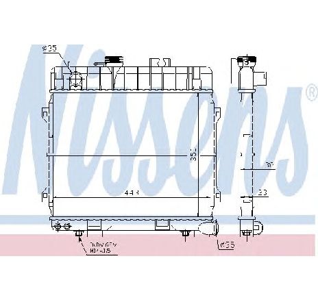 Radiator, racire motor NISSENS 60683 Radiator, racire motor NISSENS 60683