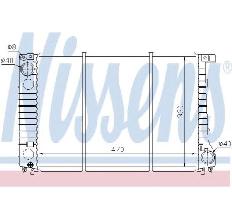 Radiator, racire motor NISSENS 60742 Radiator, racire motor NISSENS 60742