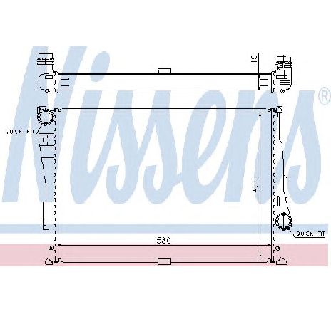 Radiator, racire motor NISSENS 60806 Radiator, racire motor NISSENS 60806