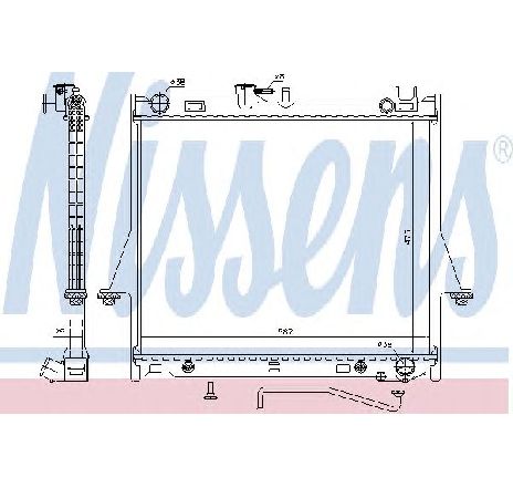 Radiator, racire motor NISSENS 60854</br>Piesa auto pentru Radiator racire apa/ ulei Radiator, racire motor NISSENS 60854</br>Piesa auto pentru Radiator racire apa/ ulei