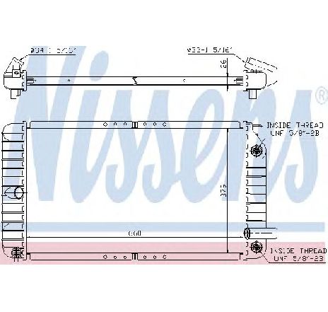 Radiator, racire motor NISSENS 609191 Radiator, racire motor NISSENS 609191